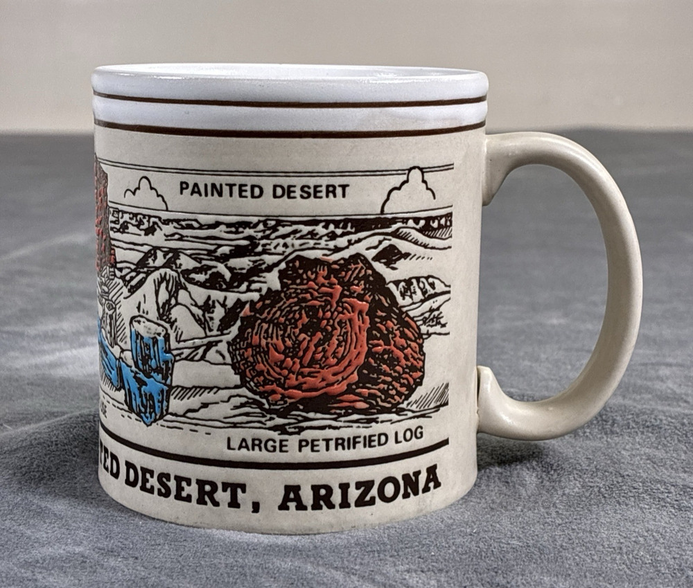 Arizona Petrified Forest Souvenir Coffee Mug Painted Desert, Arizona Bnfts Chrty
